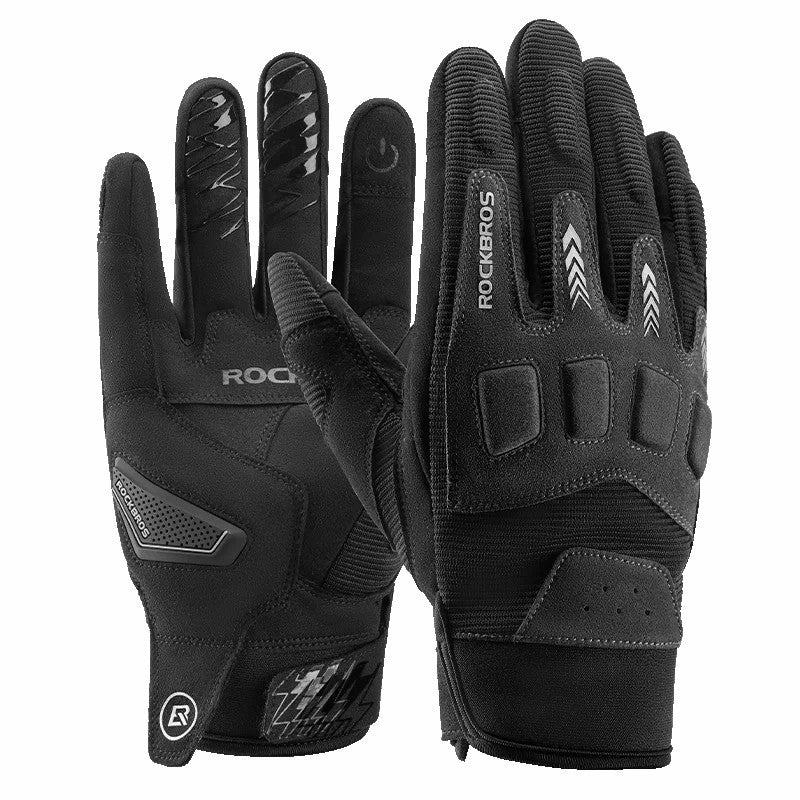 ROCKBROS MT016 1 Pair Outdoor Cycling Protection Gloves Touch Screen Full Finger Gloves ROCKBROS MT016 1 Pair Outdoor Cycling Protection Gloves Touch Screen Full Finger Gloves